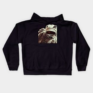 Astronaut in space closeup Kids Hoodie